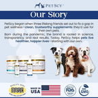 PetScy canine prebiotic and omega three supplement jar for pet immunity