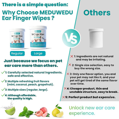 Resealable lid of Meduwedu ear cleaner wipes jar