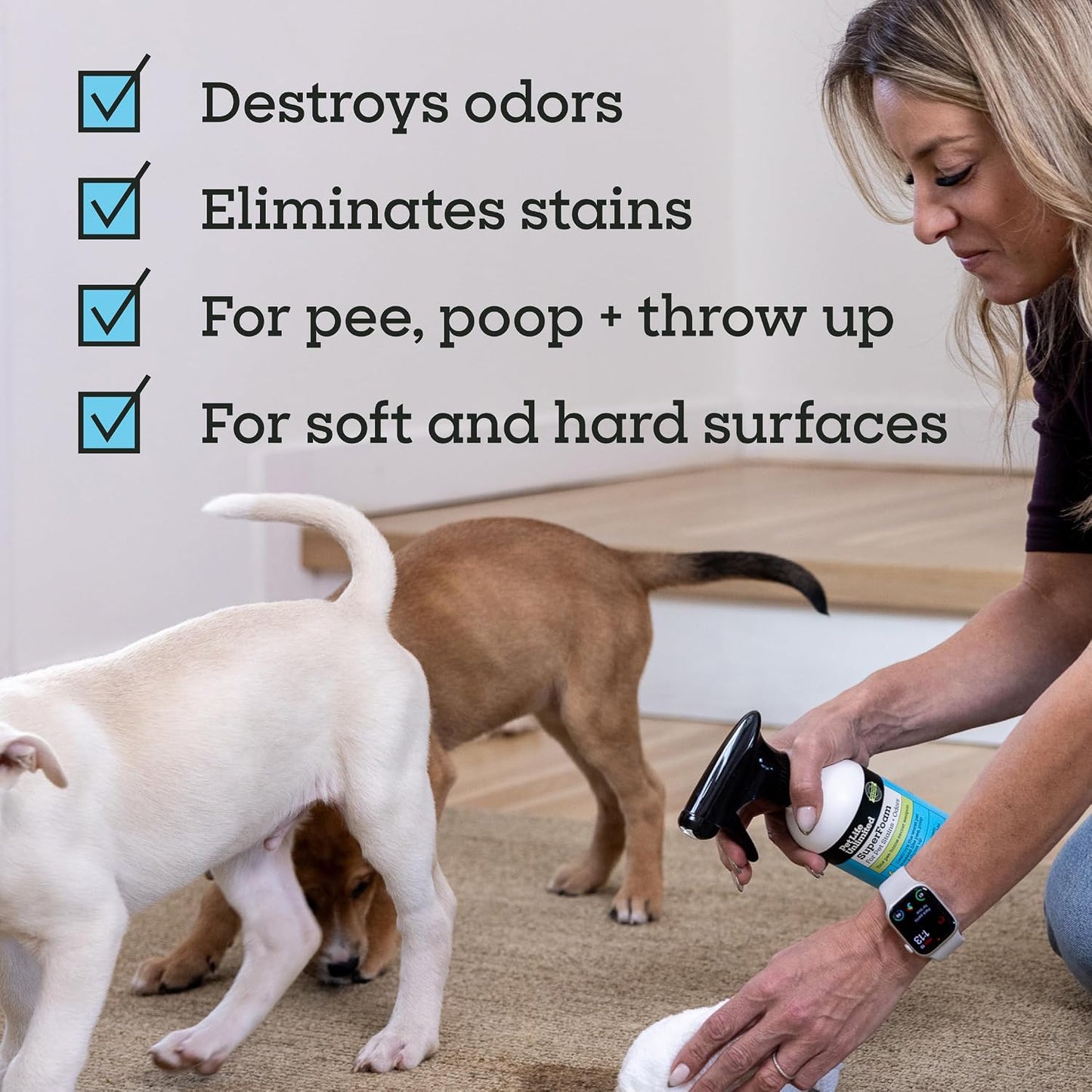 Pet Life Unlimited SuperFoam application on a pet bed