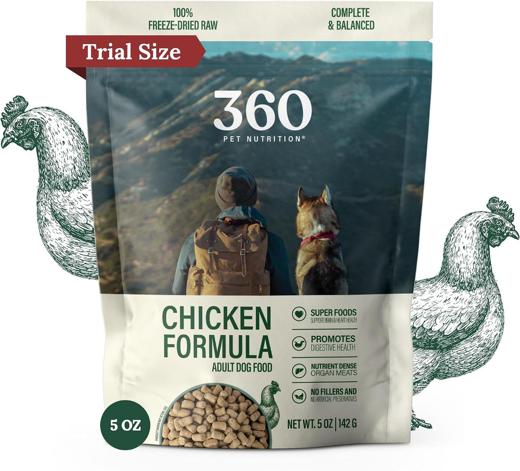 360 Pet Nutrition Freeze-Dried Raw Dog Food - Multi-Protein with Beef, Chicken, Fish, Liver & Organs, High Protein, Omega-3s, Fruits, Veggies & Superfoods, Grain-Free, No Fillers, 1 lb - Made in USA - Image 15