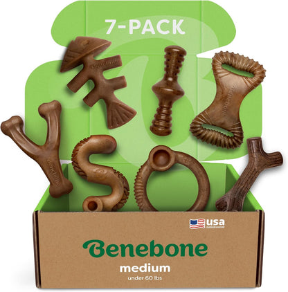 Benebone Medium 4-Pack Dog Toys for Aggressive Chewers - Durable Dog Bones, Made in USA - Dog Toys for Medium Dogs Under 60 lbs - Image 12