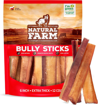 Natural Farm Gullet Sticks Chews for Dogs, 6 Inch (25 Count), Single Ingredient Jerky Esophagus Treats, Rawhide-Free Natural Glucosamine & Chondroitin, Great for Puppies, Seniors & Light Chewers - Image 11
