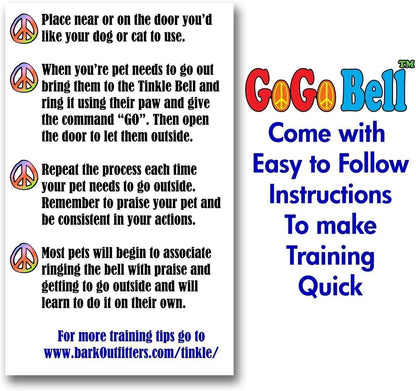 Included hardware and BarkOutfitters GoGo Bell packaging