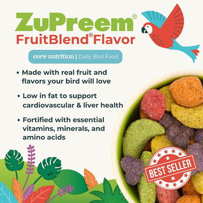 Close up of colorful fruit shaped bird pellets