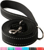 Side view of the durable double pack dog leashes perfect for small medium and large dogs.