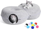 Large infinite circulation peekaboo cat tunnel showing double column internal structure stability.