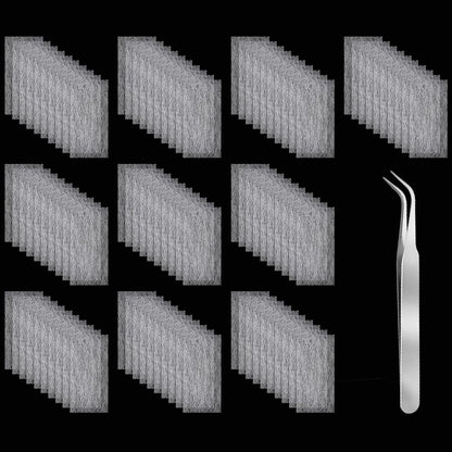 Ybeaty fiberglass silk nail extension wrap kit with tweezers front view