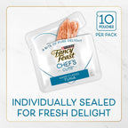 Bulk pack of fifty individual pouches of Purina cat snacks