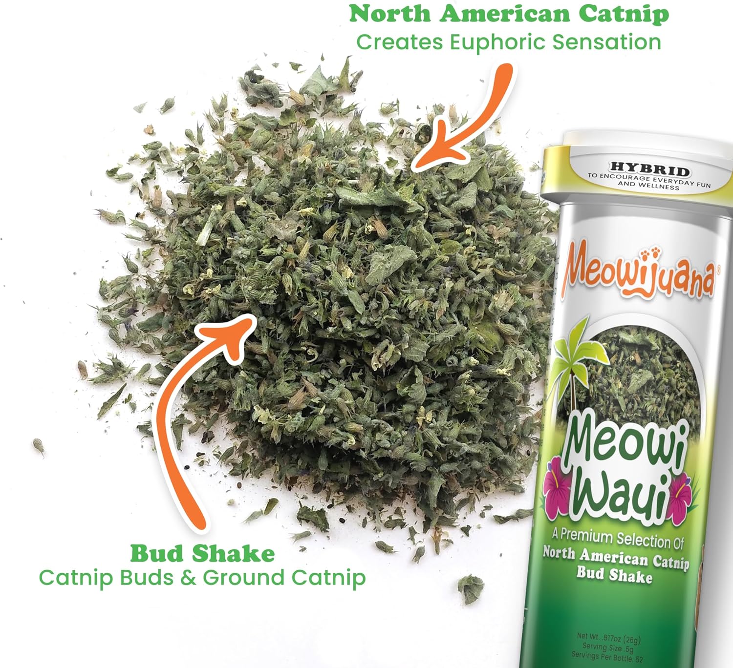 Authentic Meowijuana Cloud Nine bundle packaging detailing instructions and organic certification.