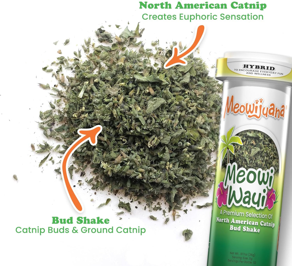 Authentic Meowijuana Cloud Nine bundle packaging detailing instructions and organic certification.