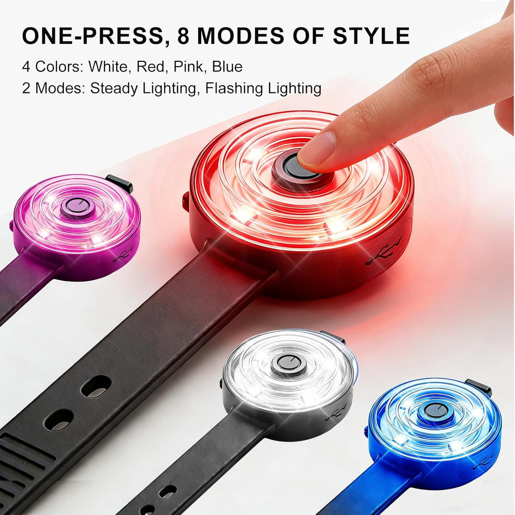 Yesbular waterproof dog light fully submerged in water to demonstrate its professional IPX7 swimming capability.