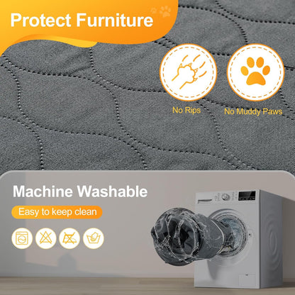 Roilpet pet protector blanket being loaded into a home washing machine