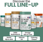 Senior dog mobility supplement bottle back view
