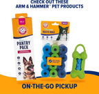 Two scented baking soda waste bags included with Arm & Hammer poop scooper