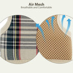 Aiitle escape proof small pet walking vest with classic plaid pattern