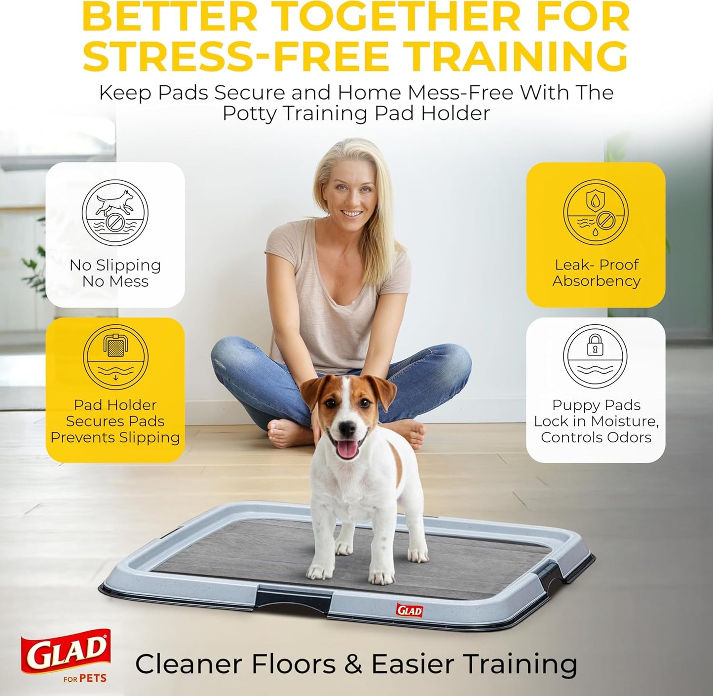 Glad for Pets Extra Large Charcoal Training Pads for Dogs and Puppies, Activated Carbon Odor Control, 6-Layer Absorbent Leak-Proof Pee Pads with Pheromone Attractant, 28 x 30 in, 30 Count - Image 11