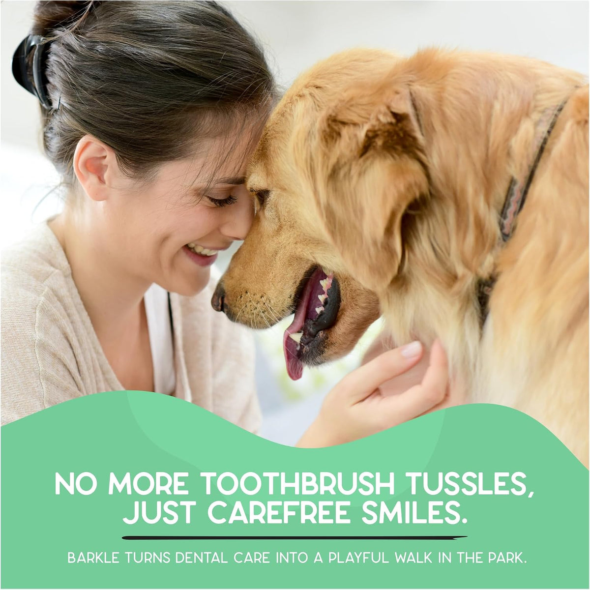 Barkle teeth cleaning kit showing 60 day supply label