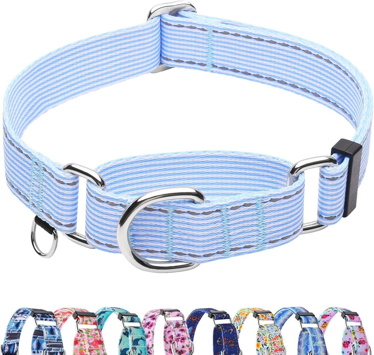 Fidohug yellow flower collar on a medium dog