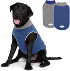 cyeollo 2 Pack Fleece Dog Sweater Stretchy Pullover Soft Dog Jacket with Reflective Stripe Lightweight Sweatshirt Pet Clothes Coats for Small Dogs, Navy & Grey L - Image 14