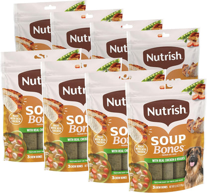 Nutrish Soup Bones Premium Dog Chews with Real Chicken and Veggies, 11 Chews, Packaging May Vary (Rachael Ray) - Image 10