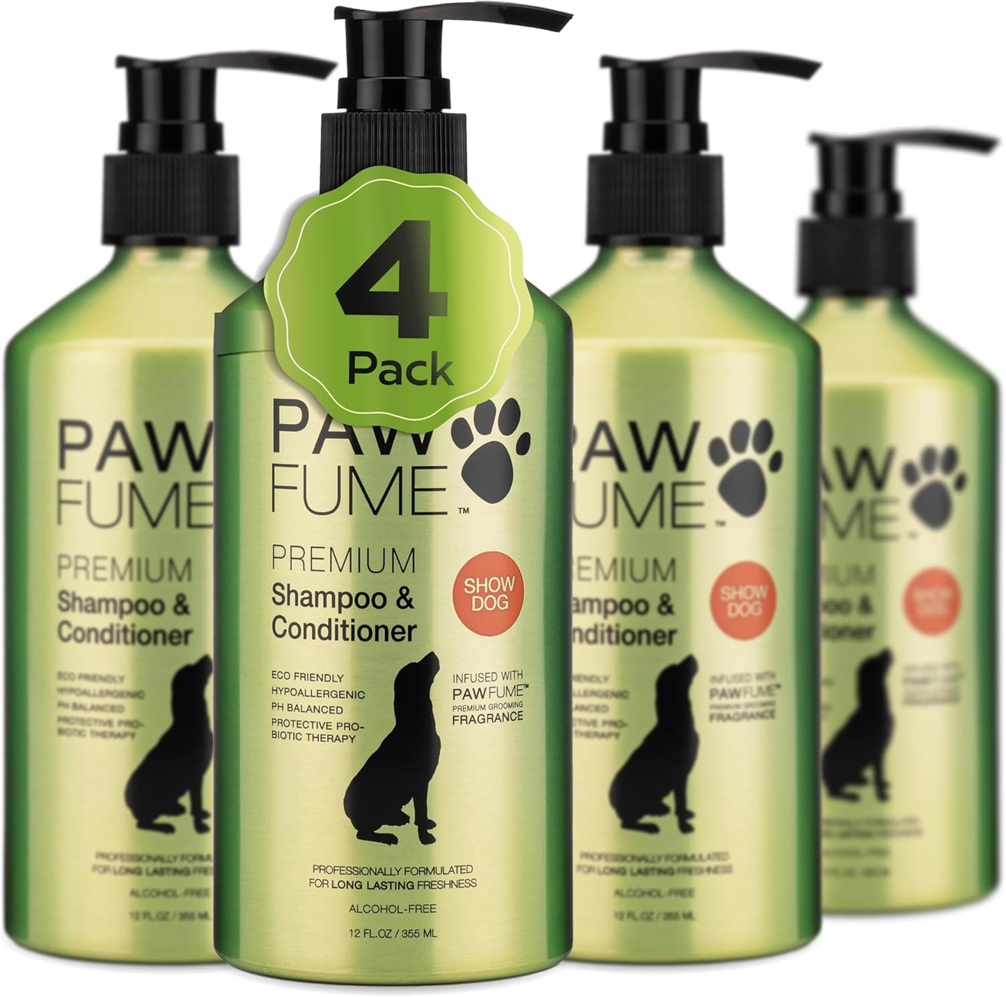 PAWFUME Deshedding Dog Shampoo and Conditioner, Show Dog, 1-Pack - Nourish & Detangle for Silky Soft Coat - Probiotic, Deep-Cleaning, pH-Balanced Formula - Salon-Quality Shampoo for Dogs - Image 14