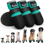 SlowTon Dog Shoes - Breathable Dog Sock Boots for Summer Hot Pavement Hardwood Floors Winter Snow, Waterproof Booties for Small Medium Large Dogs, Non-Slip Paw Protector for Outdoor Walking (Teal, 2) - Image 14
