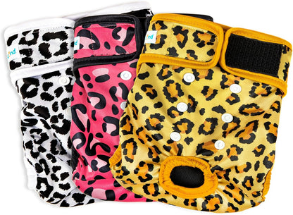 Paw Legend Washable Reusable Female Dog Period Diapers for Heat Doggie Puppy Diapers for Female Dogs (3 Pack,X-Small) - Image 9
