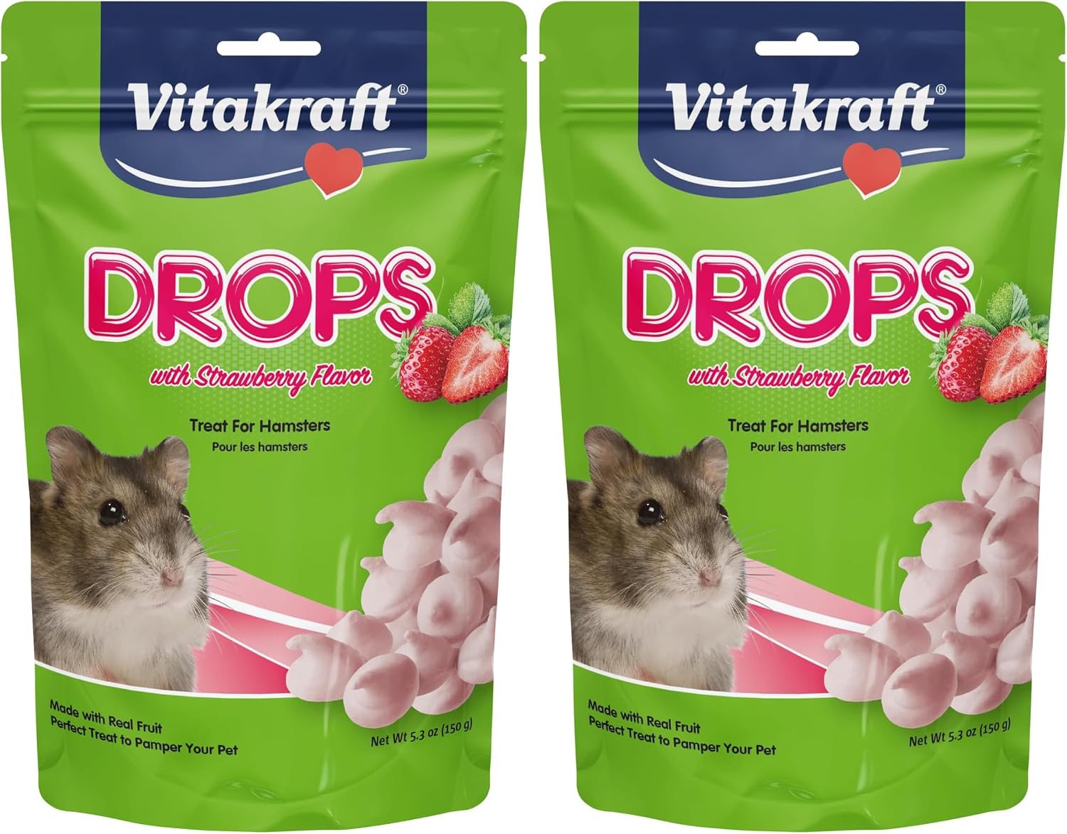 Vitakraft Mini Drops Cherry Banana Treats for Hamsters Rats Mice and Small Pets - Wholesome Small Animal Snacks with Real Fruit Flavor and Nutrient-Rich Goodness - 2.5 Ounce Pack - Image 10