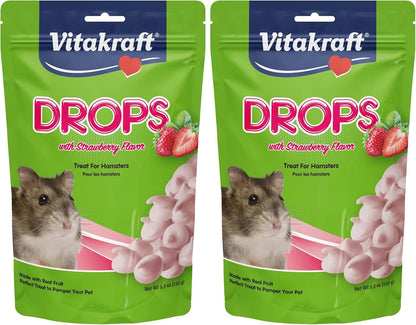 Vitakraft Mini Drops Cherry Banana Treats for Hamsters Rats Mice and Small Pets - Wholesome Small Animal Snacks with Real Fruit Flavor and Nutrient-Rich Goodness - 2.5 Ounce Pack - Image 10