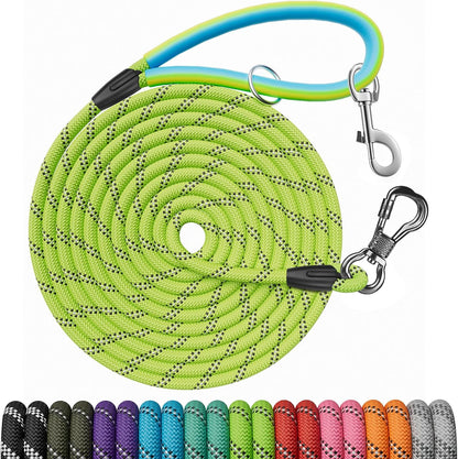 NTR 30 FT Dog Leash, Obedience Recall Training Agility Lead, with 2 Swivel Hooks, Reflective Threads and Soft Handle, Puppy Leash for Walking, Hunting, Camping for Small Medium and Large Dogs-Black - Image 11