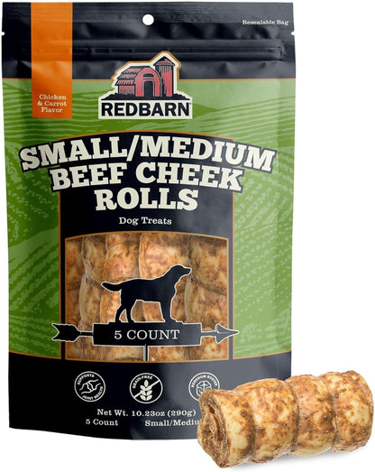 Redbarn Pet Products All-Natural Large Beef Cheek Rolls for Dogs, Uncoated - Single Ingredient Grain-Free Chew Treat Naturally Rich in Collagen - No Artificial Preservatives - Pack of 4 - Image 13