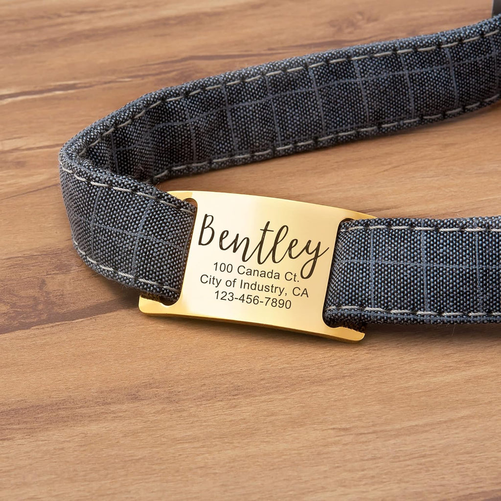 Glossy finish metallic silent dog tag highlighting corrosion resistant rectangular design