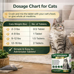 Ollistart natural formula cat dewormer tablets for digestive comfort