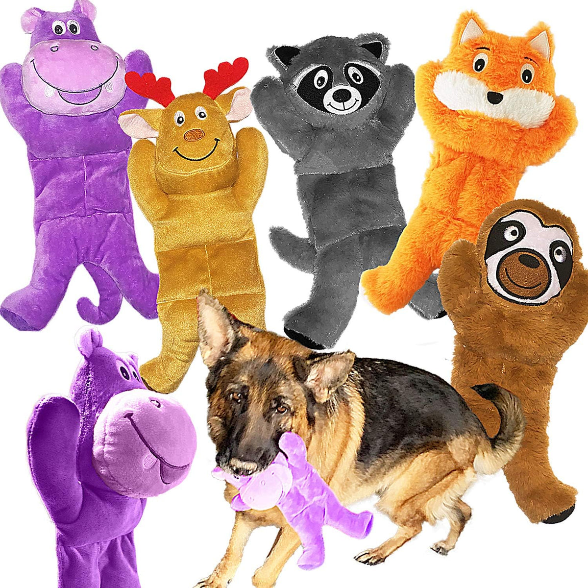 Jalousie Multipack Dog Squeaky Toys Strong Almost Indestructible, with Added Liner for Longer Play Dog Chew Toys (5 Pack Tough) - Image 10
