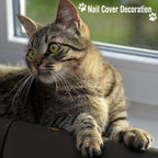 Kritkin pet restraint bag showing one paw released through the zipper for nail trimming