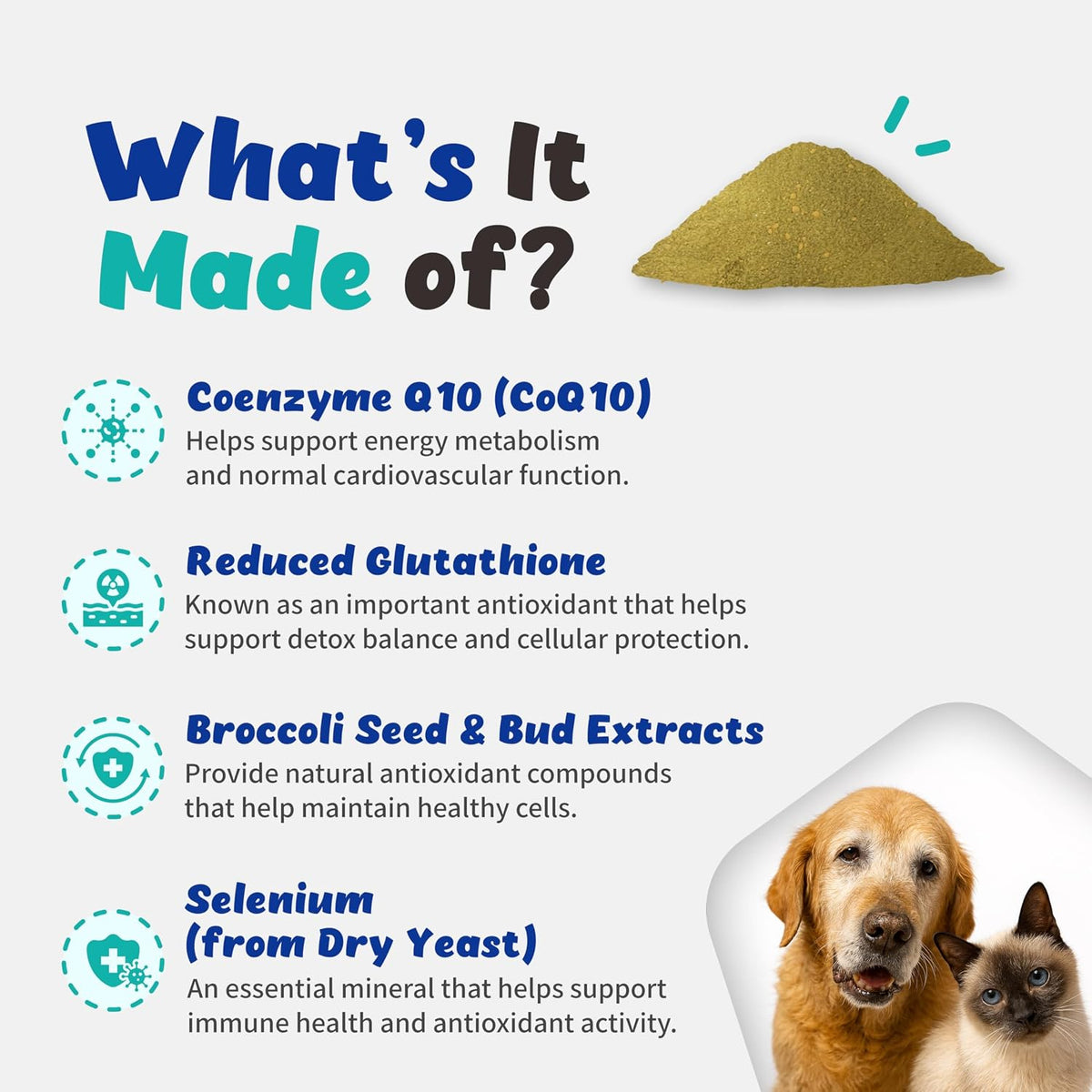 Branvine ATP CellVet pet supplement label details and ingredients
