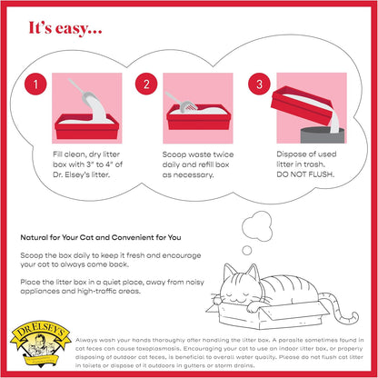 Dr. Elsey's premium clumping cat litter in a modern home setting