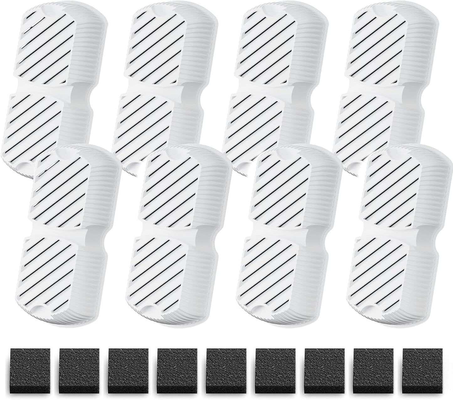 GROOKPET Pet Fountain Filter Replacement: 12 Dog Water Fountain Filters - 3 Months Set of Replacement Filter for GROOKPET Dog Water Fountains for Large Dogs - Contains 6 Filters + 6 Sponges - Image 11