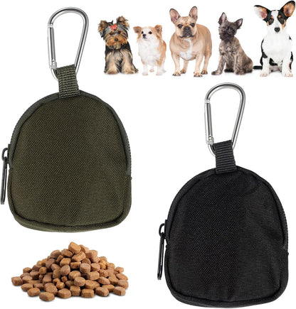 Tweruna 2 pieces dog treat pouch front view for pet training