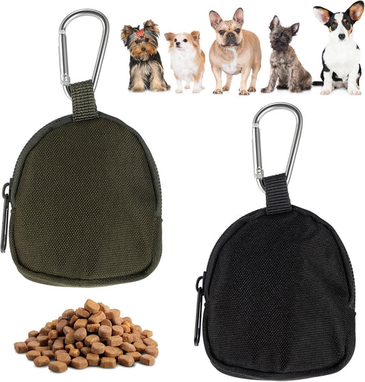Tweruna 2 pieces dog treat pouch front view for pet training