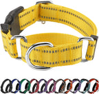 Hikiko Martingale Collar for Dogs Reflective Nylon Dog Collar with Quick Release Buckle Adjustable Training No Slip Dog Collars (Medium, Purple) - Image 10