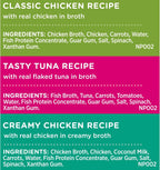 Nutrish lickable cat broth complementary food box