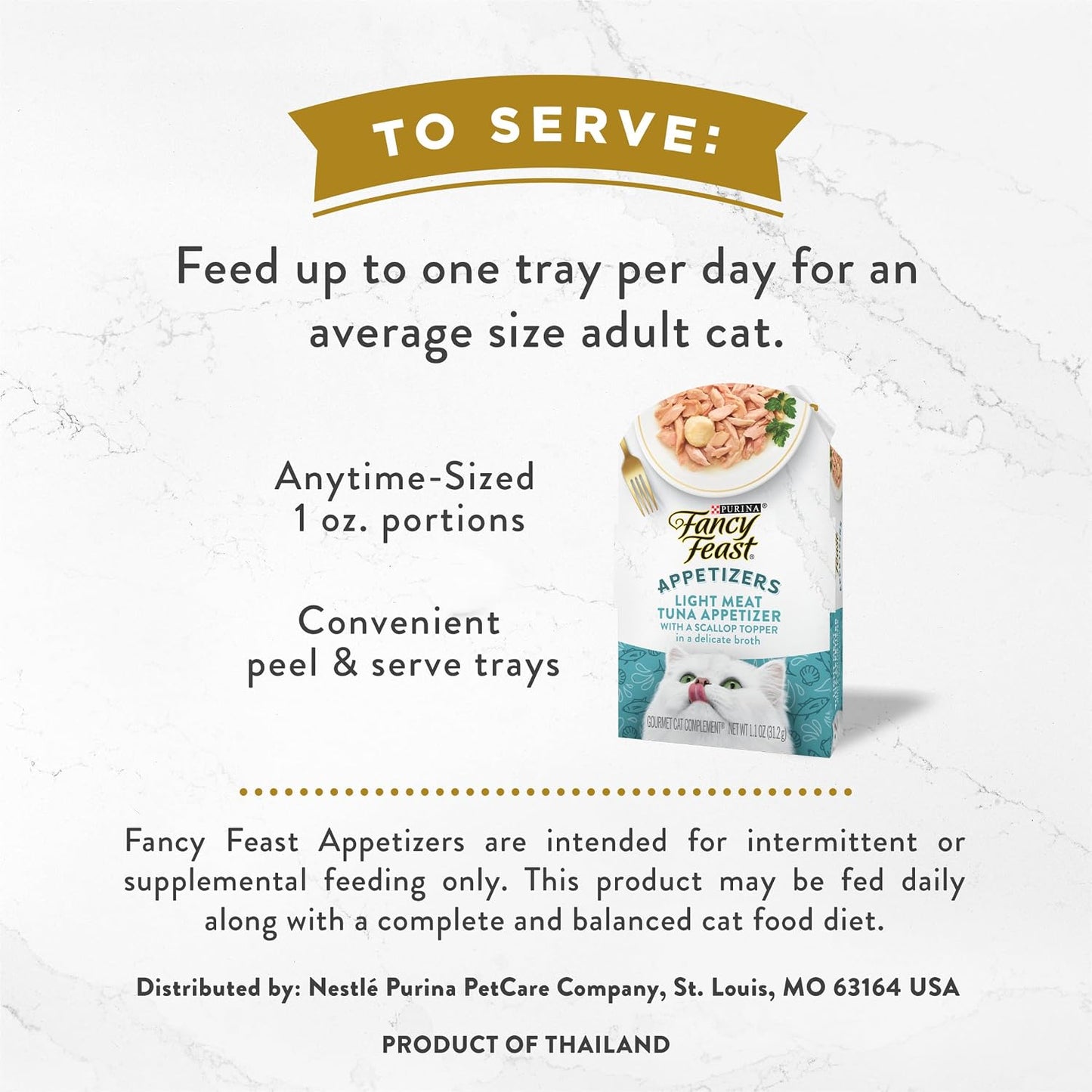 Authentic USA imported Fancy Feast appetizers packaging