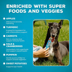 Brutus Brothcicles all natural healthy turkey flavor frozen enrichment snack tubes for adult dogs.