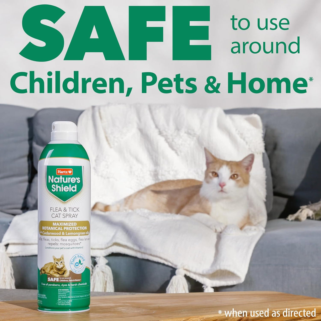 Hartz Natures Shield safe pet flea spray application details