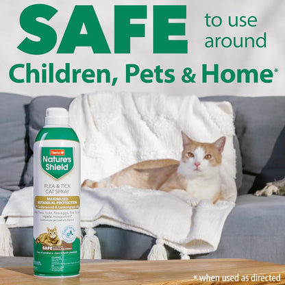 Hartz Natures Shield safe pet flea spray application details