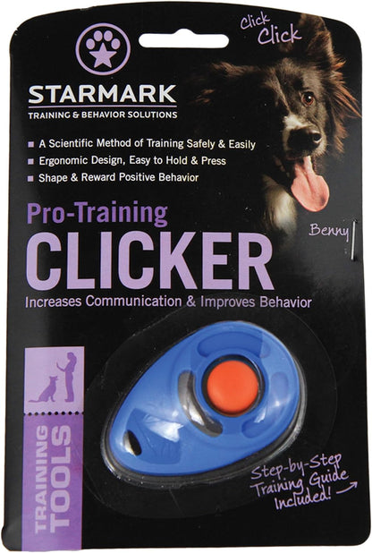 StarMark dog behavior training clicker showing the prominent raised button