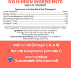 Chew + Heal Labs wild fish oil supplement liquid pump bottle for dogs and cats.