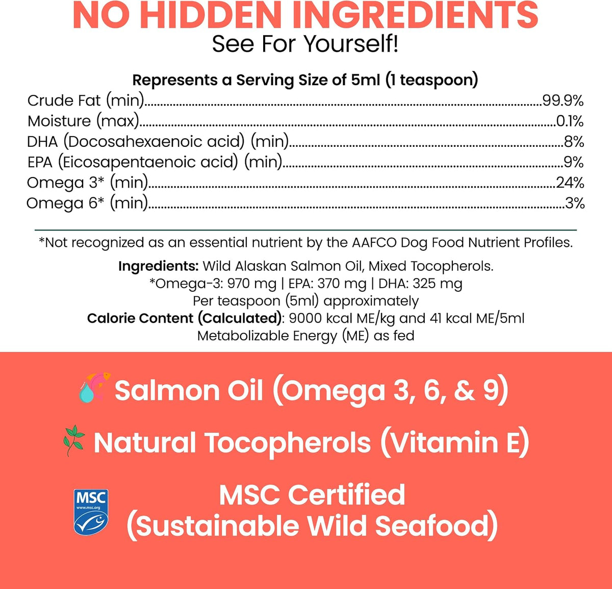 Chew + Heal Labs wild fish oil supplement liquid pump bottle for dogs and cats.