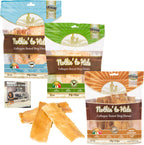 Premium quality imported Fieldcrest Farms dog treats variety pack display